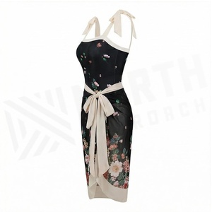Floral Print 2 Piece Tankini <b>Set</b> With Contrast Binding And Bow Detail For Women - Product Image 3