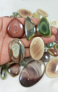 Radha Arts Imperial Jasper Natural Cabochon Jewelry Making Stone Multi Color 25mm-40mm Size Wholesale Lot - Product Image 6
