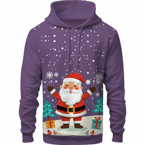 Sudadera unisex con capucha de Papá Noel, suave, para la temporada navideña, disponible en todos los colores. - Product Image 1