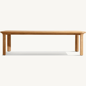 Mesa rectangular de madera de teca ecológica en oferta, de estilo moderno, ideal para restaurantes al aire libre. - Product Image 2