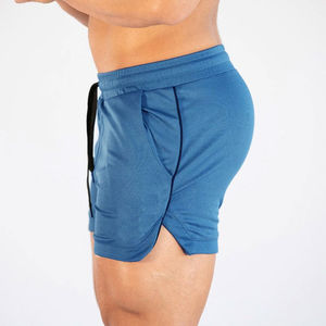 Shorts de sport personnalisés avec logo, pour la course à pied, la salle de sport, l'entraînement, la remise en forme, les sports athlétiques, en polyester, pour hommes, décontractés, respirants - Product Image 6