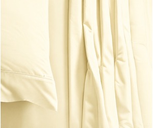 Juego de Sábanas King Size de 4 Piezas, Calidad de Exportación, 400 Hilos, Color Amarillo Claro, Suaves y Cómodas, Ropa de Cama Premium - Product Image 2