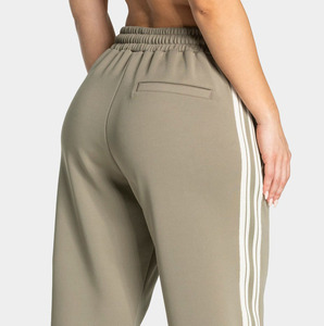 Pantalones Deportivos a Rayas de Pierna Ancha y Corte Holgado para Mujer, Pantalones Jogger Casuales de Moda, Tela de Alta Calidad, Fabricante de Ropa OEM - Product Image 6