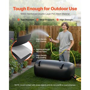 Sac de stockage d'eau pliable de 30 gallons, réservoir de camping souple en PVC 1000D, résistant aux fuites, résistant à l'usure, poche à eau - Product Image 3
