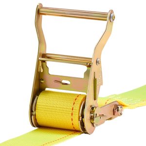 Cinghie a cricchetto 2 pollici x 15 piedi, confezione da 30, cinghie di fissaggio E-Track, resistenza al rottura 4400 libbre, carico nominale 1460 libbre, con gancio E-Track - Product Image 3