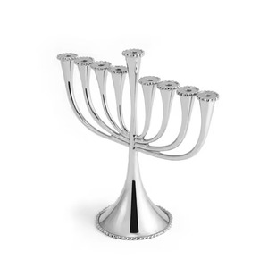 Menorah classique en métal à 9 bras, élégant chandelier, centre de table, décoration intérieure - Product Image 5