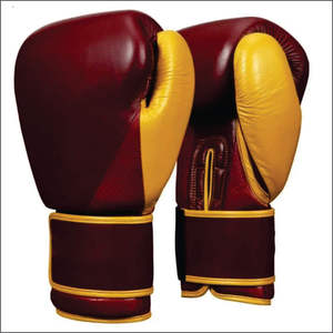 Gants de boxe et de Sanda professionnels personnalisables en cuir PU avec fermeture auto-agrippante, faible MOQ, pour l'entraînement et le combat - Product Image 1