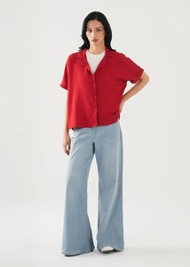 Camisas de Cuello Completo con Botones para Mujer, Ropa de Moda, Color Liso, Cierre de Botones, Diseño con Puños, Blusa, Camisa de Mujer - Product Image 6