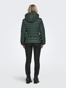Women's Lightweight <b>Packable</b> Hooded Quilted Winter Puffer <b>Jacket</b> Water Resistant Detachable Sleeves Hat Polyester/Cotton Fabric - Product Image 3