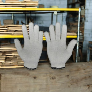 Guantes DE SEGURIDAD blancos mejor valorados Durable Flexible Algodón Poliéster 21-26cm Longitud 10 pares Polybag Tareas de construcción en Vietnam - Product Image 4