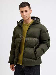 Chaqueta Fina Acolchada de Primavera para Hombre, Impermeable, Cortavientos, con Capucha, Personalizada, Estilo Universitario, Ropa Urbana, Abrigo Acolchado de Plumón de Pato para Motocicleta - Product Image 6