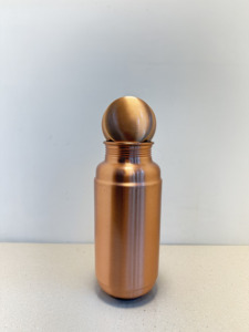 Premium Plain Pure Copper Water Bottle 1300ml Matte Brushed Finish Ayurvedic Copper Flask Leakproof Gym Sports Metal Drinkware - Product Image 4