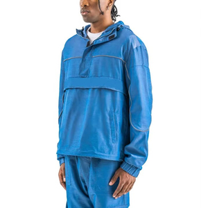 Men's Long Sleeve Windbreaker <b>Suit</b> For Running And Sports Latest Design Winter Wear Men Windbreaker Tracksuit Set - Product Image 3