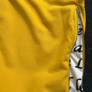Pantalon de jogging évasé décontracté pour homme, style hip-hop, en molleton polyester/coton, coupe droite, devant plat, respirant, écologique, personnalisé, jambe large - Product Image 6
