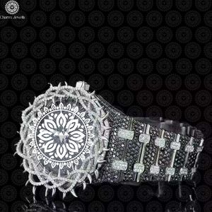 Charm_Jewells Luxury Stainless Steel <b>Watch</b> Round 38mm Analog Quartz <b>Diamond</b> Encrusted Women's Fashion Band 20mm - Product Image 2