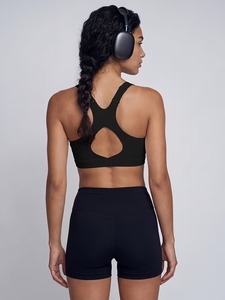 Soutien-gorge de sport athlétique pour femme avec dos découpé, bretelles réglables, évacuation de l'humidité, extensible et doux, débardeur de fitness, bralette de course - Product Image 2