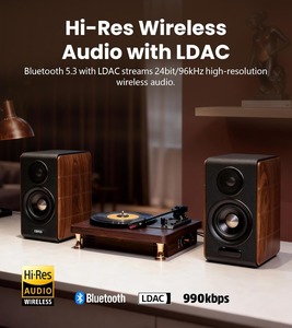 ลำโพงบุ๊คเชลฟไฮไฟ, ระบบลำโพงแอคทีฟ 2.0 ระดับพรีเมียม, กำลังขับ 88 วัตต์ RMS, เสียงความละเอียดสูงพร้อม LDAC, รองรับบลูทูธ/USB-C/ออปติคอล - Product Image 5