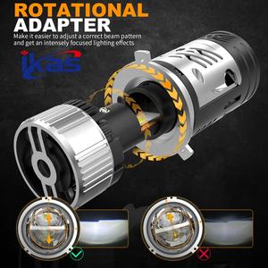 Proyector LED faro lente Mini H4 200 w/par 6000K coche Bi LED lente Luces H4 bombilla LED Luces láser gratis logo - Product Image 5