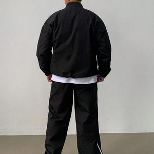 Custom Men Nylon Plain Breathable Jackets and Pants <b>T</b> Sets Sportswear Jogging <b>Track</b> Suits Blank Wind - Product Image 5
