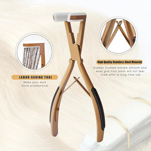 คีมต่อผมแบบเทปทองคำ สำหรับงานมืออาชีพ ใช้ซ้ำได้ ปากคีมแบน - Product Image 3
