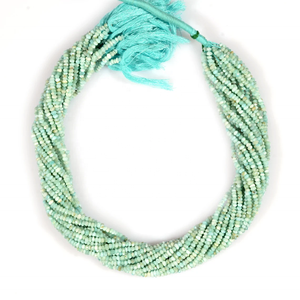 Larimar perles rondelle à facettes 3mm perles Larimar perles Larimar naturel - Product Image 1