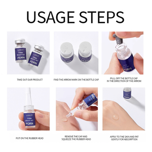 Kit de sérum pour le visage à marque privée, sérum éclaircissant SPA, ampoules de peptides dorés, kit booster cutané pour traitement <span class=keywords><strong>micro</strong></span>-mésothérapie - Product Image 6