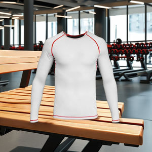 OEM Design Compression MMA Rash Guard UPF50 Respirant Nylon/Coton Manches Longues - Product Image 1