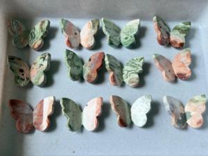 Jaspe Unicornio Natural, Tallado de Mariposa 3D, Cristal Hecho a Mano, Figura de Piedra Preciosa, Decoración Feng Shui Curativa, Tamaño Personalizado - Product Image 5