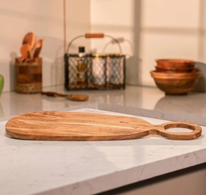 Tabla de Cortar de Bambú Ecológica de Alta Calidad, Apta para Lavavajillas, 1.5 cm de Grosor, para el Hogar, Cocina, Restaurante, Hotel - Product Image 2