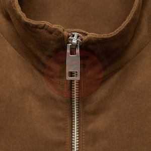Classic Style Casual Winter <b>Suede</b> <b>Leather</b> <b>Jacket</b> Stand Front Eco-Friendly Durable Comfortable Construction Suitable for Daily - Product Image 4