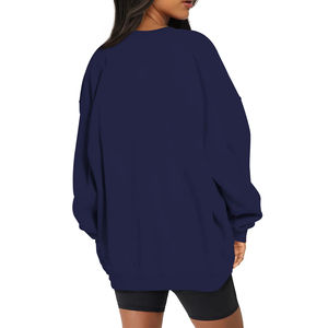 Servicio OEM, Sudadera Casual de Forro Polar para Mujer, Cuello Redondo, Colores Personalizados, Diseño Frontal, 100% Algodón, Secado Rápido, Resistente al Viento - Product Image 3