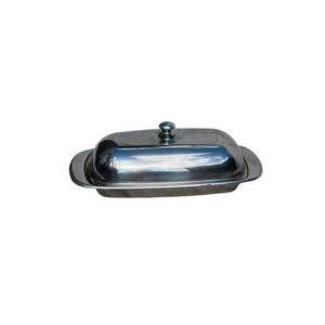 Beurrier en acier inoxydable finition miroir avec couvercle, résistant à la rouille, de qualité alimentaire, pour la maison, l'hôtel, le restaurant - Product Image 1