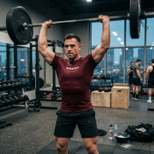 <b>Men</b> Compression T <b>Shirt</b> <b>Burgundy</b> Short Sleeve Athletic Gym Training Sportswear Custom Logo Fitness Running Workout <b>Shirt</b> - Product Image 5