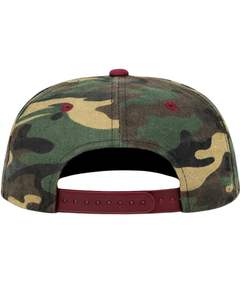 หมวกแก๊ปทรงแบนสีเขียวลายพรางและสีแดงเลือดหมู ปรับขนาดได้ สไตล์ลำลอง สตรีทแวร์ ผ้าคอตตอนผสม ใส่ได้ทั้งชายและหญิง ขายส่ง - Product Image 2