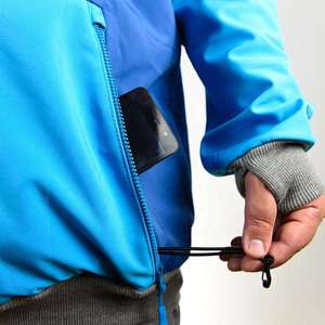 Waterproof Ski Hoodie <b>Men</b> Snowboarding Pullover Windproof Softshell Winter Jacket with Thumbholes Zipper Pockets <b>Thermal</b> <b>Tops</b> - Product Image 6