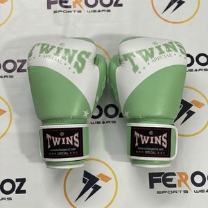 Light Blue Wholesale Custom Made Twins OEM Boxing Gloves Premium Leather Professional Training & Sparring Gloves For Adults - Product Image 2