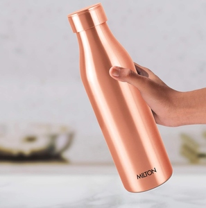 100% Pure Copper Water Bottle 850ml Leakproof BPA Free Double Wall Eco-Friendly Portable for Office Home and Daily Use - Product Image 5