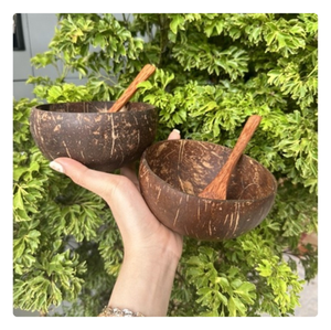 OFERTA ESPECIAL: TAZÓN HECHO A MANO DE CÁSCARA DE COCO, NATURAL, ECOLÓGICO, REUTILIZABLE, PARA COCINA Y COMEDOR - Product Image 3