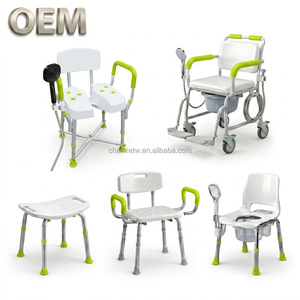 OEM/ODM Taiwan Lightweight and durable aluminum alloy <b>shower</b> <b>chair</b>, suitable <b>for</b> <b>elderly</b> users and providing Daily Living Aids - Product Image 1