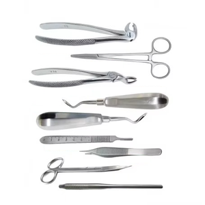 Kit de Implantes Dentales, Herramientas de Cirugía Oral, Instrumentos Quirúrgicos Personalizables de Acero Inoxidable, Manuales, Reutilizables, Plateados, Clase I CE - Product Image 1