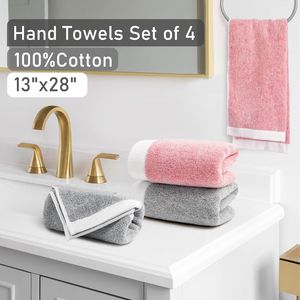 Set di 4 morbidi e assorbenti asciugamani da bagno in 100% cotone 460GSM, soffici e in spugna, 33x71 cm. - Product Image 2