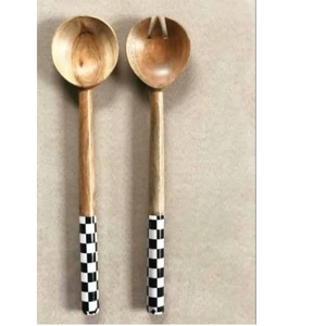 Ensembles de couverts de mariage écologiques en bois pour les fêtes de mariage, vaisselle de qualité supérieure - Product Image 3