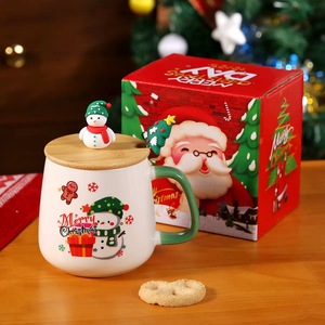Juego de Tazas de Cerámica con Diseño Navideño de Dibujos Animados, Temperatura Constante de 55 Grados, para Regalo y Uso Doméstico - Product Image 5