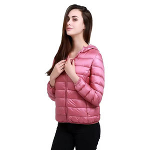 Full Coverage Eco-Friendly Breathable Heated 100% Polyester Puffer <b>Coat</b> <b>Womens</b> Long Quilted Warm Hooded Winter Outdoor Cotton - Product Image 3