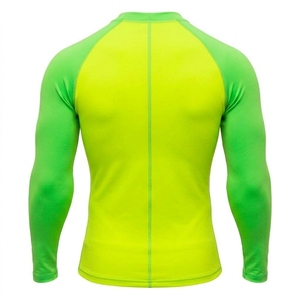 Men's <b>Long</b> Sleeve MMA Rash Guard Surf Shirt Compression with Quick Dry Feature 220g Spandex/Polyester Material - Product Image 2