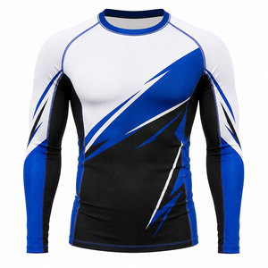 Haut de performance durable à manches longues avec confort extensible, protection anti-UV pour l'entraînement sportif - Product Image 1