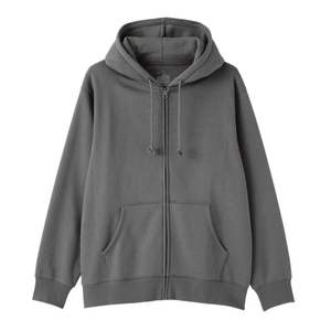 Sweat-shirt à capuche zippé pour homme en coton épais, personnalisable avec logo, en molleton uni, coupe oversize, vente en gros - Product Image 1