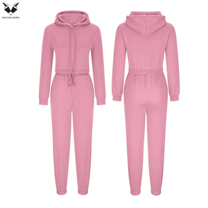 Best Seller Product Women Full Ladies Hoodies And Jogger <b>Tracksuits</b> Set, In <b>Pink</b> Color Casual Wear Ladies Gym Crop <b>Tracksuits</b> - Product Image 3