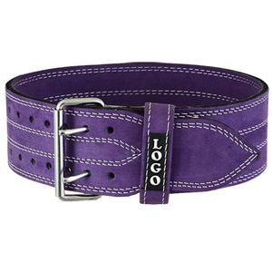 Five B Heavy Duty 13mm Leather Powerlifting <b>Belt</b> Quick Release Double Prong Gym Back Support Weightlifting Fitness Safety <b>Belt</b> - Product Image 4