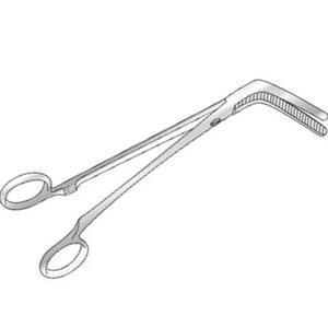 Pinzas Wertheim Parametrium 254mm Curvas, Quirúrgicas Ginecológicas, Manuales, de Acero Inoxidable, para Pinzar Tejidos, por SurgiRight - Product Image 2